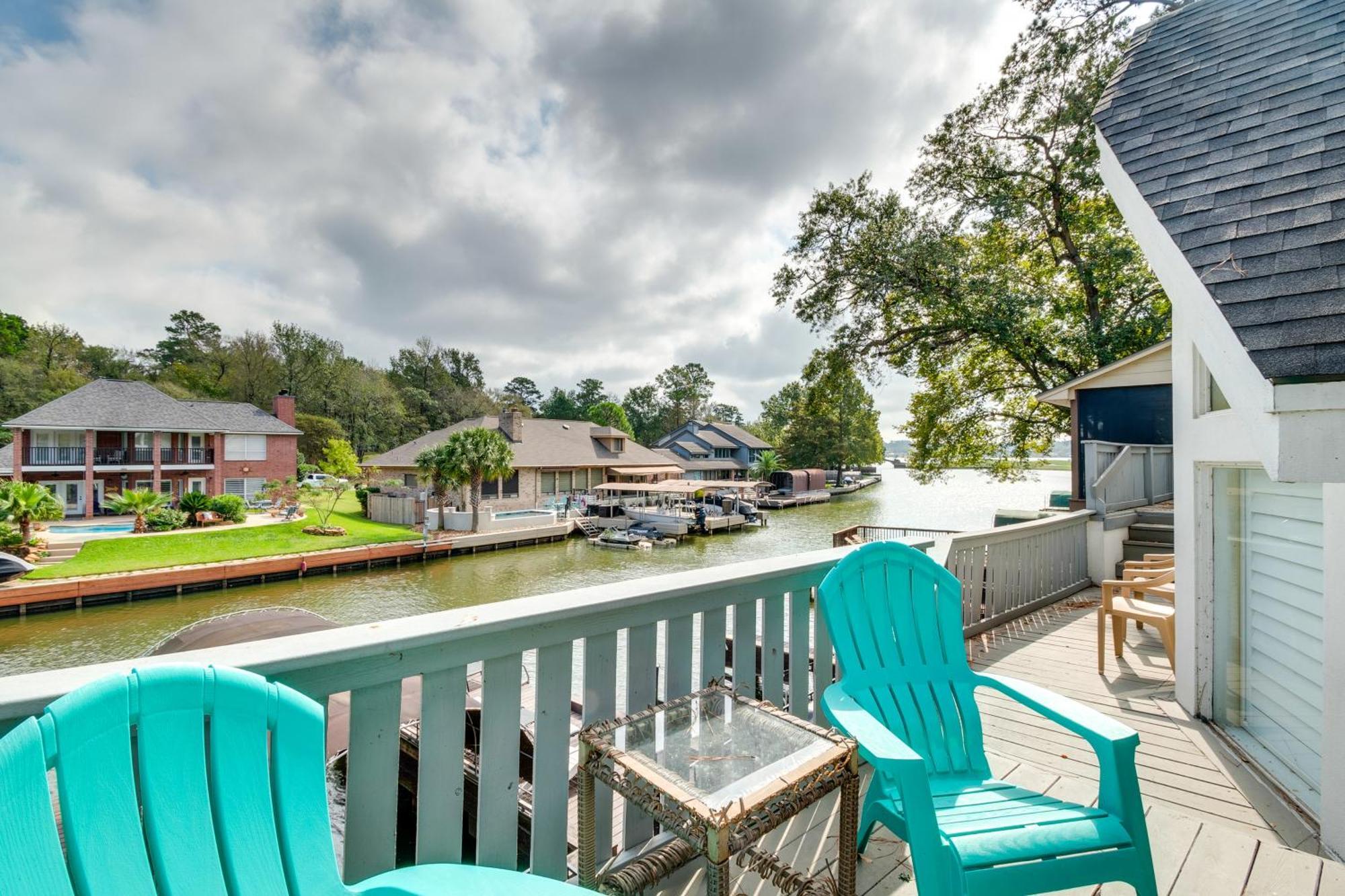 Dock And Outdoor Entertainment Home On Lake Conroe Montgomery Buitenkant foto