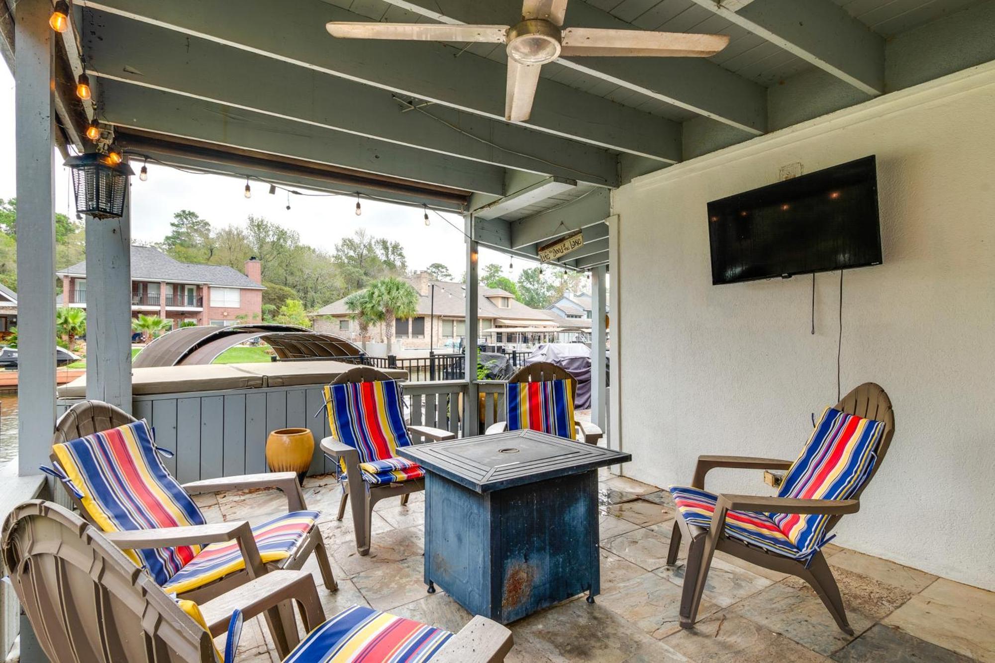 Dock And Outdoor Entertainment Home On Lake Conroe Montgomery Buitenkant foto